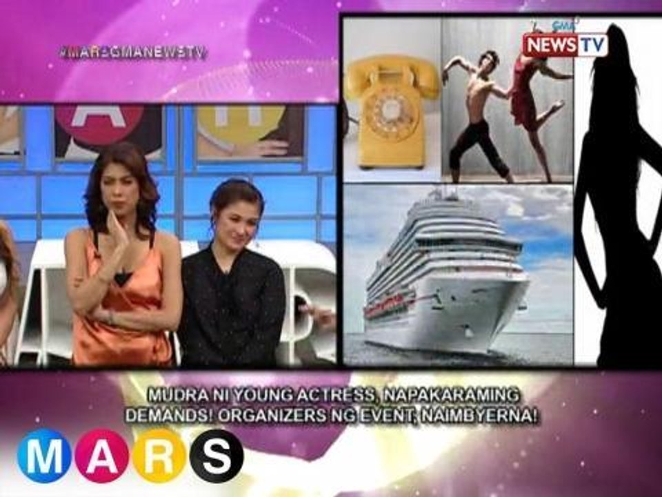 Mars: Mudra ng isang young actress um-attitude, event organizers imbyerna.| Mars Mashadow