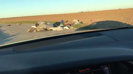 Fexhe-le-Haut-Clocher : une route entièrement jonchée d'immondices