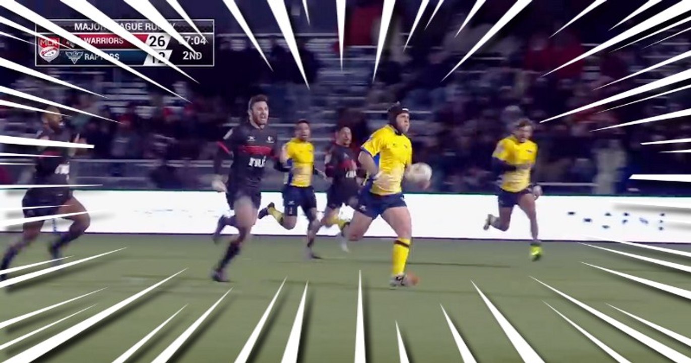 Admirez l'essai de 100m du talonneur des Glendale Raptors Chad Gough