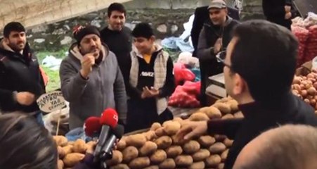 CHP'nin İBB Adayı Ekrem İmamoğlu ile Pazarcının Diyaloğu Sosyal Medyayı Salladı