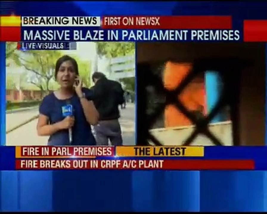 Fire breaks out at Parliament