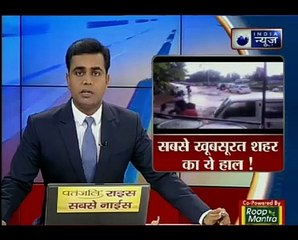 Heavy rains paralyses normal life in Chandigarh; cars seen floating on roads