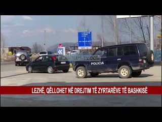 LEZHË, QËLLOHET NË DREJTIM TË ZYRTARËVE TË BASHKISË