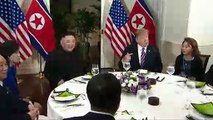 Donald Trump sits down to dinner with Kim Jong-un