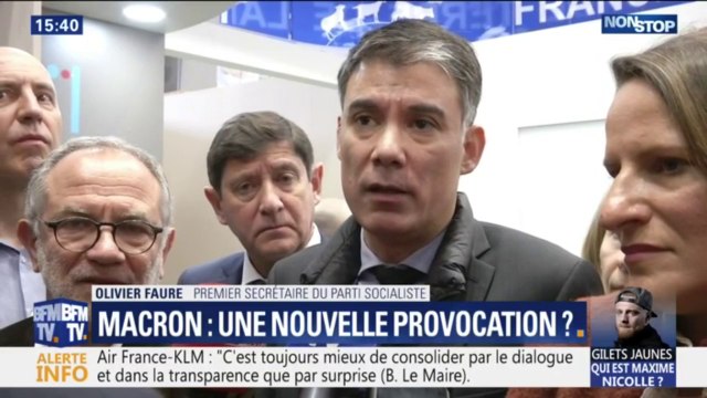 Olivier Faure (PS) à propos des paroles de Macron sur les manifestants: le Président doit garantir la liberté de manifester