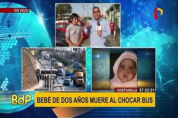 Ventanilla: bebé de dos años muere tras choque de bus con camión cisterna
