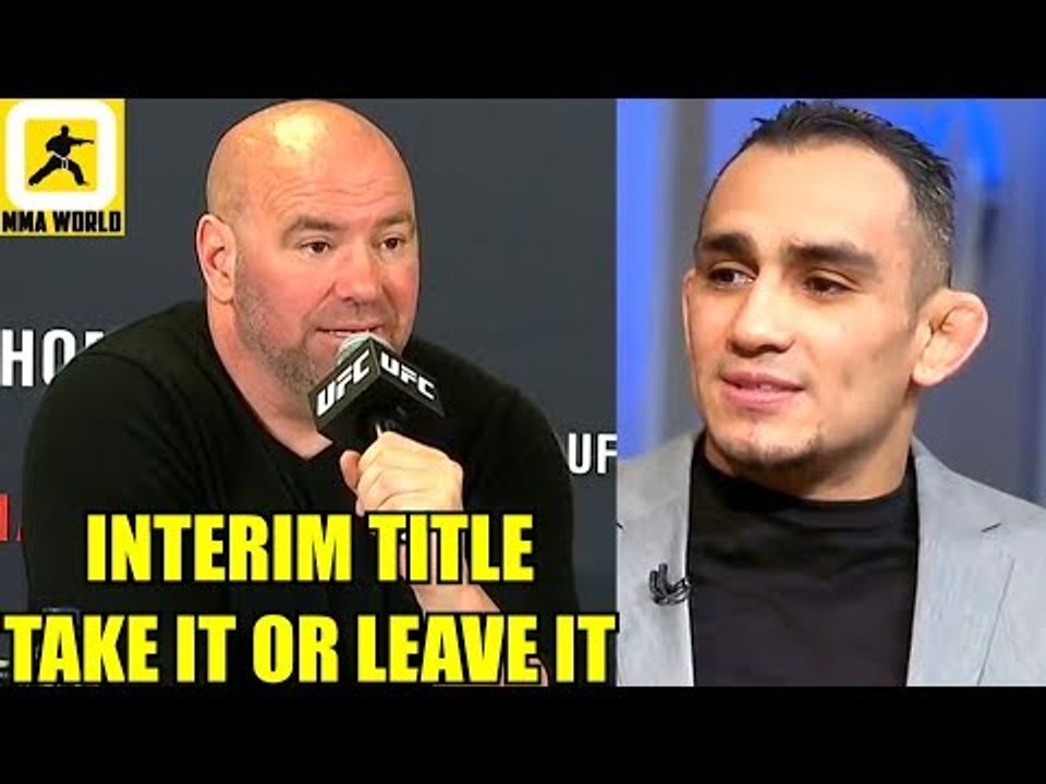 Tony Ferguson being offered an interim title fight next is borderline Disrespectful,Woodley,Usman