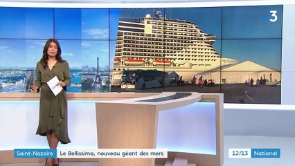 Saint-Nazaire : le "Bellissima", nouveau géant des mers