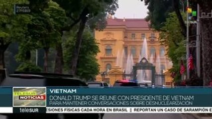 Presidentes de EE.UU. y Vietnam se reúen en Hanoi