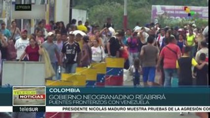 Colombia reabre paso en la frontera con Venezuela