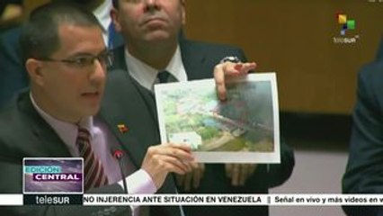 Canciller Arreaza denuncia a EEUU por financiar agresión contra Vzla.