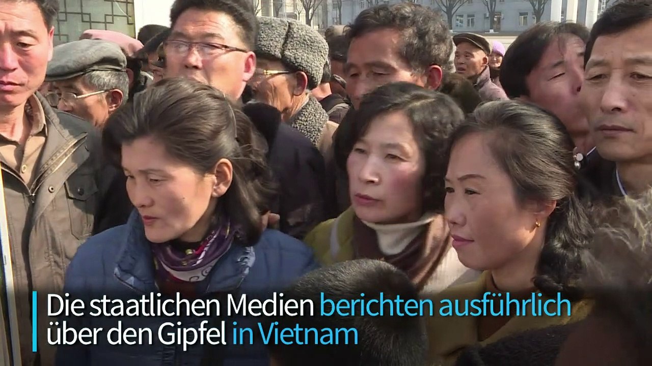 Nordkoreaner verfolgen Trump-Kim-Treffen