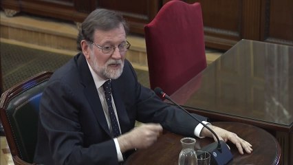 Declaración de Rajoy en el juicio al 'procés'.