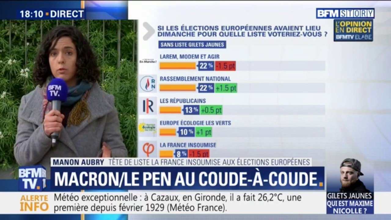 Européennes: Manon Aubry (LFI) appelle "tous les jeunes à se mobiliser"