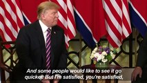 Trump predicts 'progress ' in Kim summit