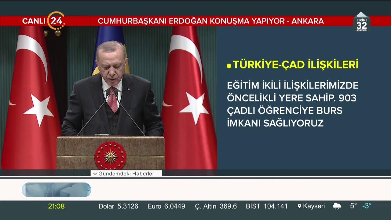 Çad Cumhurbaşkanı Ankara'da