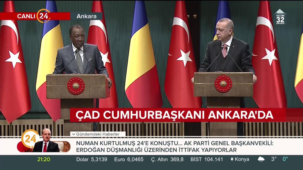 Çad Cumhurbaşkanı Ankara'da