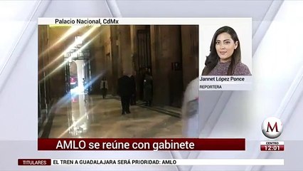 AMLO se reune con su gabinete en Palacio Nacional