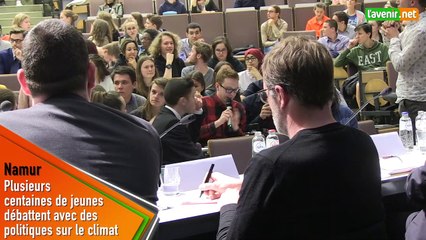 Plusieurs centaines d'élèves débattent sur le climat avec des politiques  à Namur