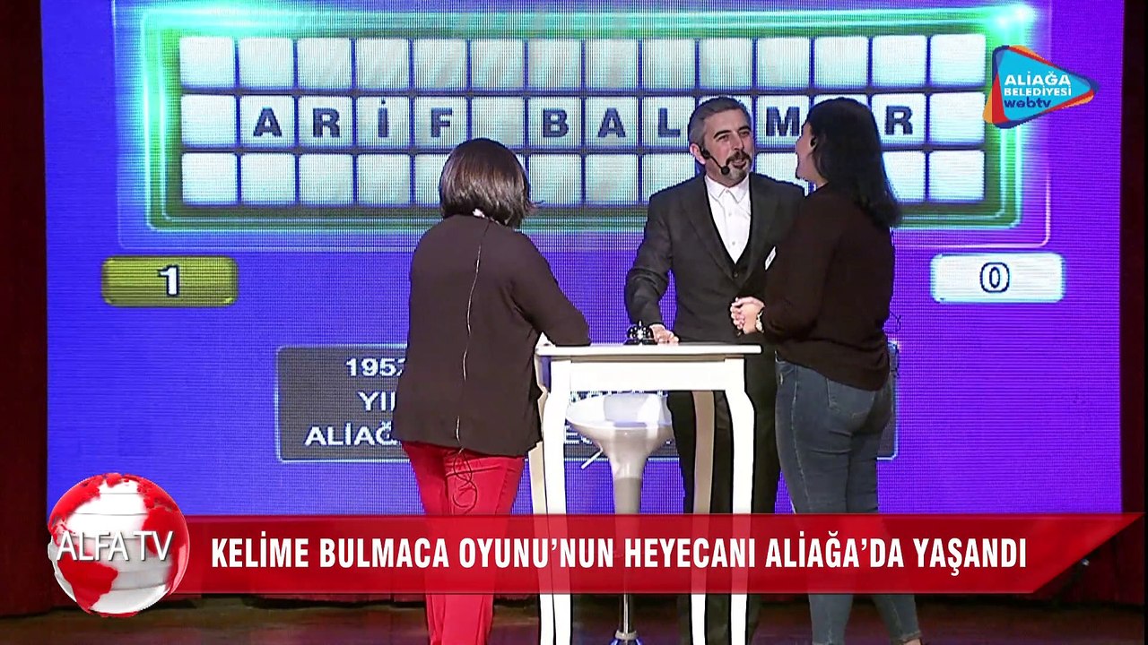 KELİME BULMACA OYUNU’NUN HEYECANI ALİAĞA’DA YAŞANDI