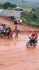 Rain Makes Road into Slippery Slope