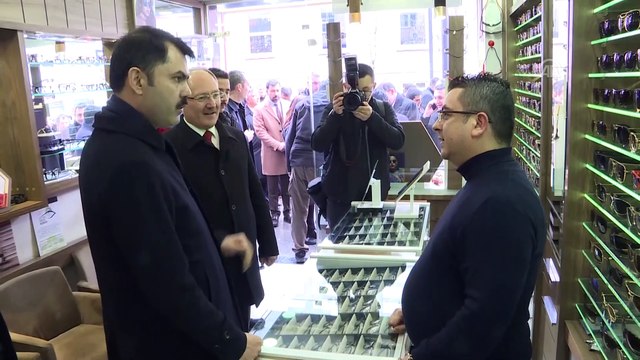 Çevre ve Şehircilik Bakanı Kurum, esnaf ziyaretlerinde bulundu - SİVAS