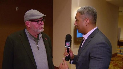 Bruce Arians speaks at NFL Women's Careers in Football forum