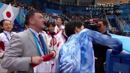 2014 OG Team Event SP + interview (NHK)