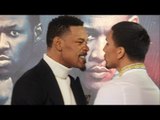 EXTREMELY HEATED! DANIEL JACOBS v LUIS ARIAS - OFFICIAL HEAD TO HEAD @ NYC PRESS CONFERENCE