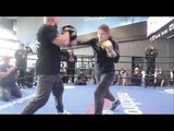 CAN KATIE TAYLOR UNIFY THE DIVISION!? - KATIE TAYLOR **FULL** WORKOUT IN NYC / TAYLOR v BUSTO