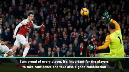 Emery praises Arsenal team performance as Ozil shines