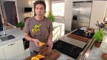 Peeling, cutting and slicing a mango