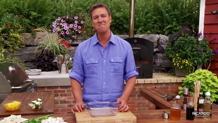 Brochettes de tofu au miel et au sésame grillé