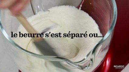 Comment récupérer une crème au beurre