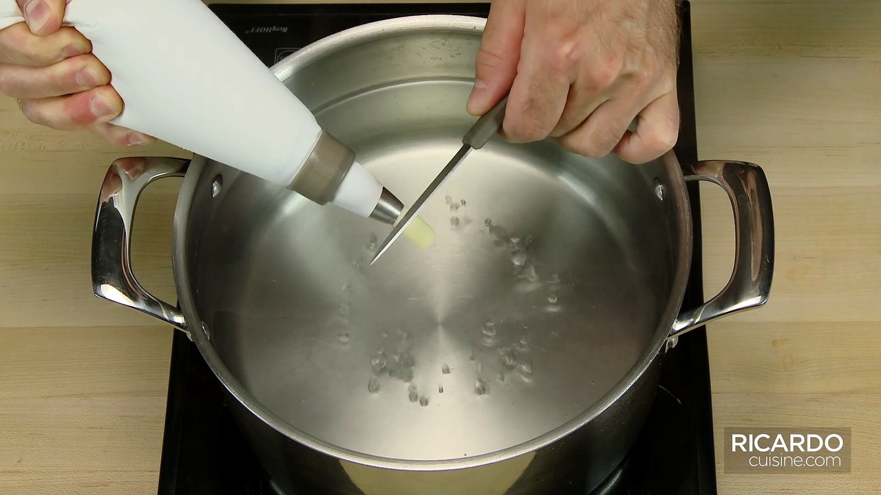 La cuisson des gnocchis