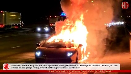Lak Sira Very Expensive Lamborghini Reduced To Ashes