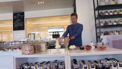 Strawberry Sundae with Balsamic Syrup