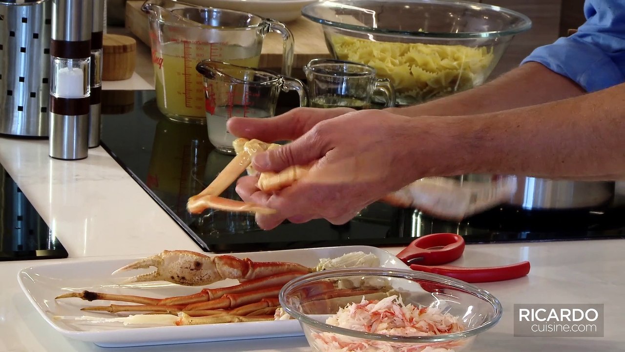 Crab, Lemon and Asparagus Pasta