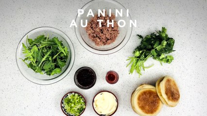 Panini au thon et au pesto de tomates séchées