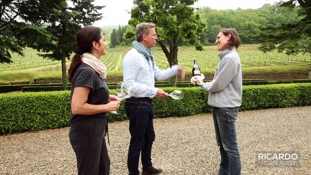 Dégustation de bulles au château de Pomino