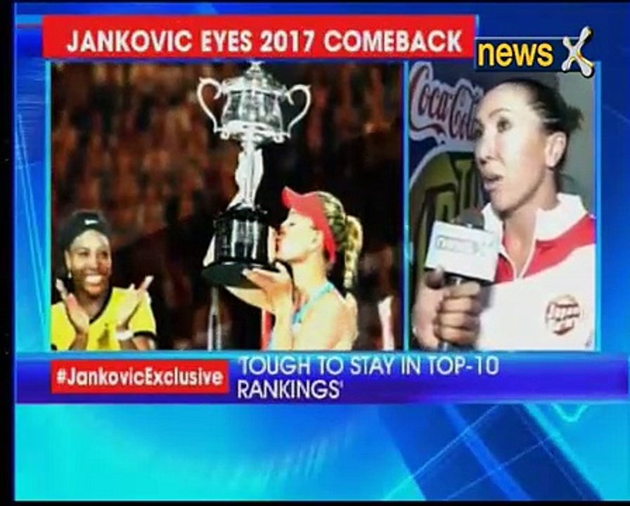 Former women's World no. 1 tennis player Jelena Jankovic speaks to