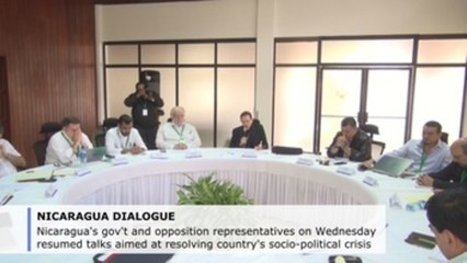 Talks to resolve socio-political crisis resume in Nicaragua
