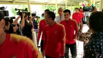 Arak-arakan Timnas Indonesia U-22 Menuju Istana Negara