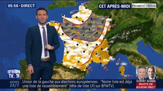 Un ciel majoritairement nuageux et des températures plus douces, avec localement 5 à 10 degrés de moins