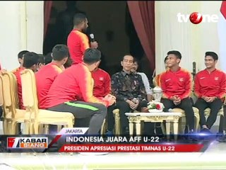 Presiden Jokowi Beri Bonus ke Setiap Pemain Timnas U-22