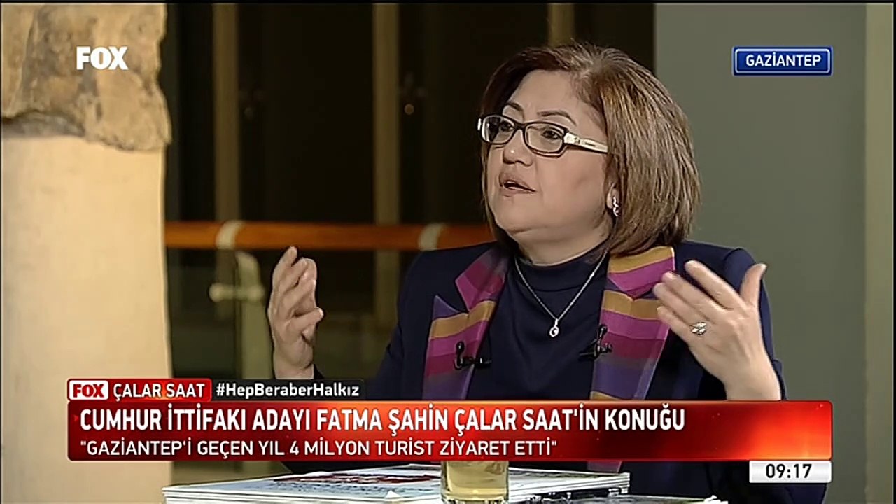 Gaziantep Belediye Başkan Adayı Fatma Şahin  / FOX TV - Çalar Saat / 28 Şubat 2019