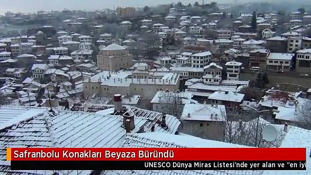 Safranbolu Konakları Beyaza Büründü