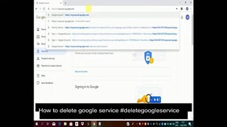 How to delete google service #deletegoogleservice