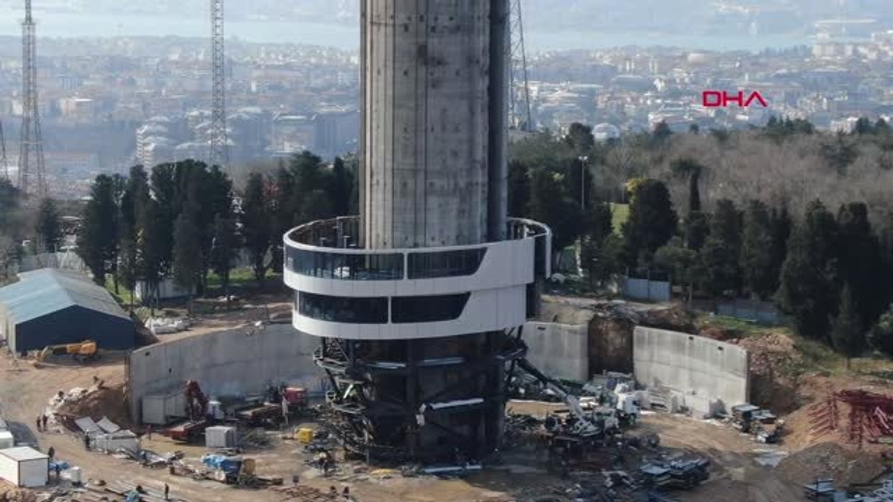İstanbul- Çamlıca Televizyon Kulesinde Yeni 5 Kat Yolda