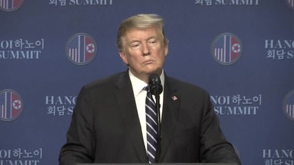 [북미정상 현장영상] "北 전면적 제재 완화 요구 들어줄 수 없어" - 트럼프 기자회견 / YTN